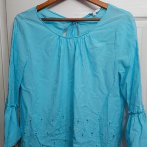 Crown & Ivy flare sleeve top